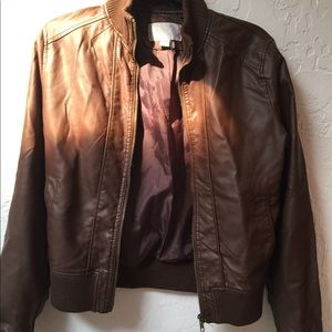 Brown vinyl jacket